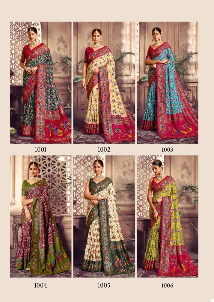 Mahamani Sairaa Heavy Tusser Dola Silk Wholesale Saree Catalog — Wholesale Sarees, MPA wholesale from Surat — view 7