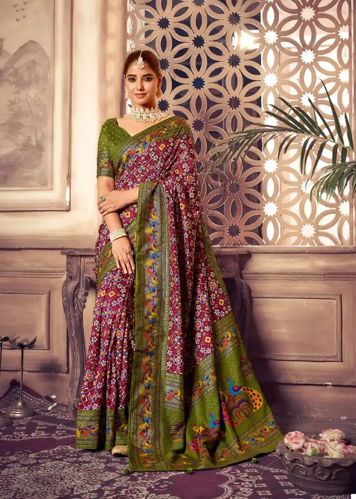 Mahamani Sairaa Heavy Tusser Dola Silk Wholesale Saree Catalog — Wholesale Sarees, MPA wholesale from Surat - Gallery Image 4
