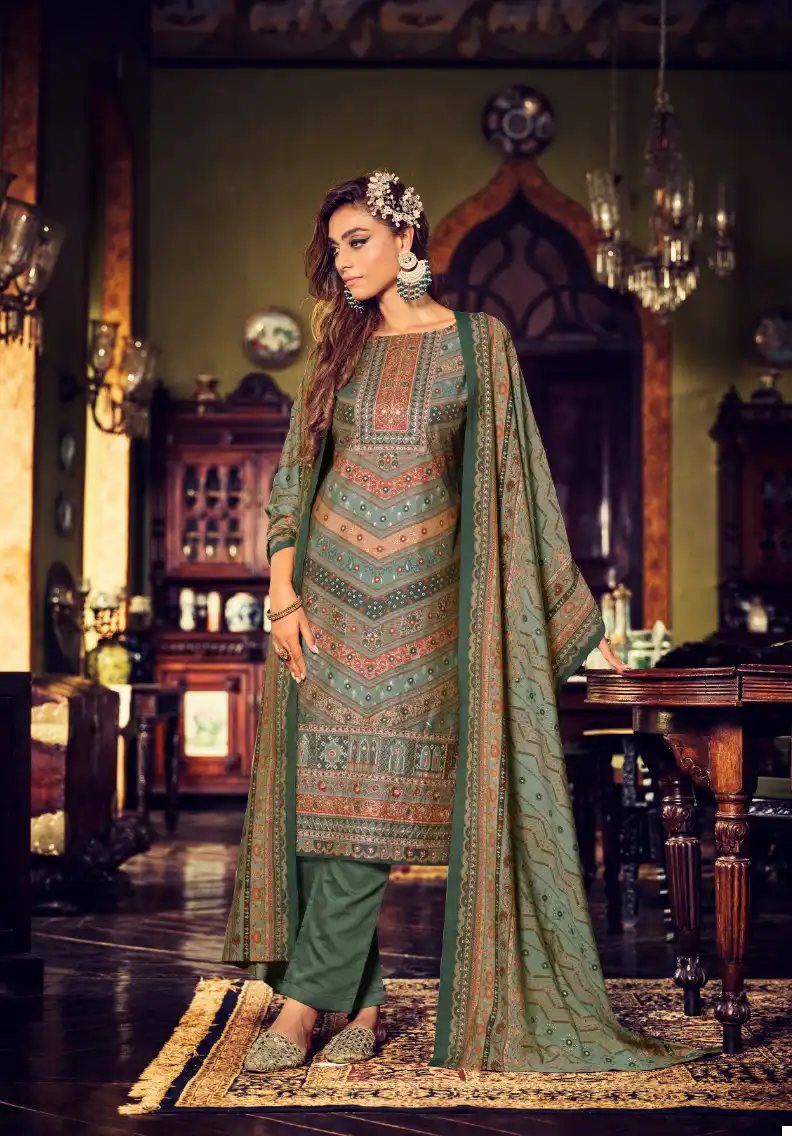 Belliza Designer Sajda Viscose Wholesale Exclusive Heavy Hand Work Salwar Suit Catalog — Wholesale Salwar Suits, Belliza Designer wholesale from Surat - Gallery Image 4