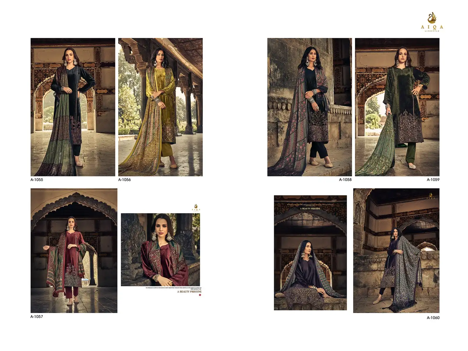 Aiqa Sajda Pure Velvet Wholesale Designer Winter Wear Salwar Suit Catalog — Wholesale Salwar Suits, MPA wholesale from Surat — view 9