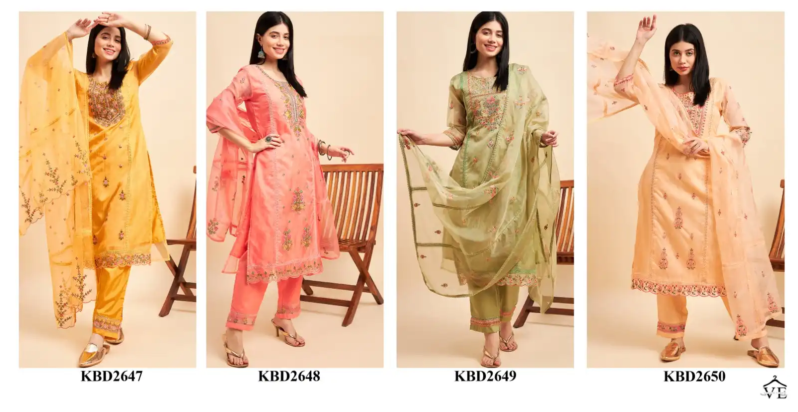 Vardan Ethnic Salimar Vol 12 Organza Wholesale Designer Readymade Salwar Suit — Wholesale Salwar Suits, MPA wholesale from Surat — view 6
