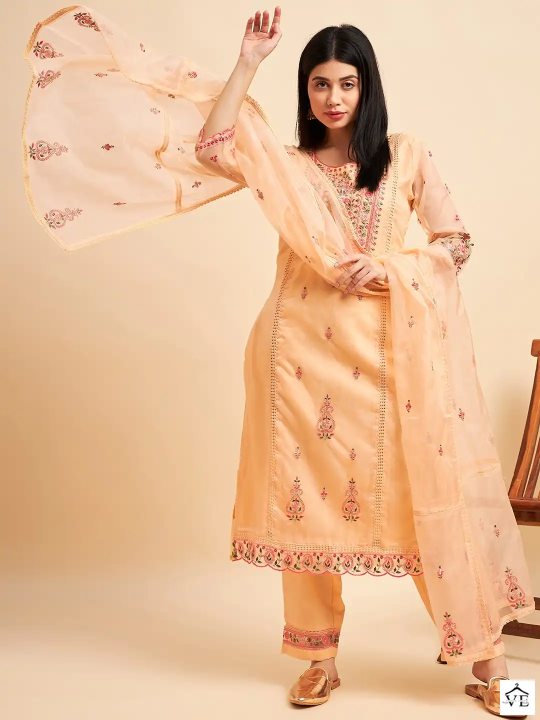 Vardan Ethnic Salimar Vol 12 Organza Wholesale Designer Readymade Salwar Suit — Wholesale Salwar Suits, MPA wholesale from Surat - Gallery Image 3