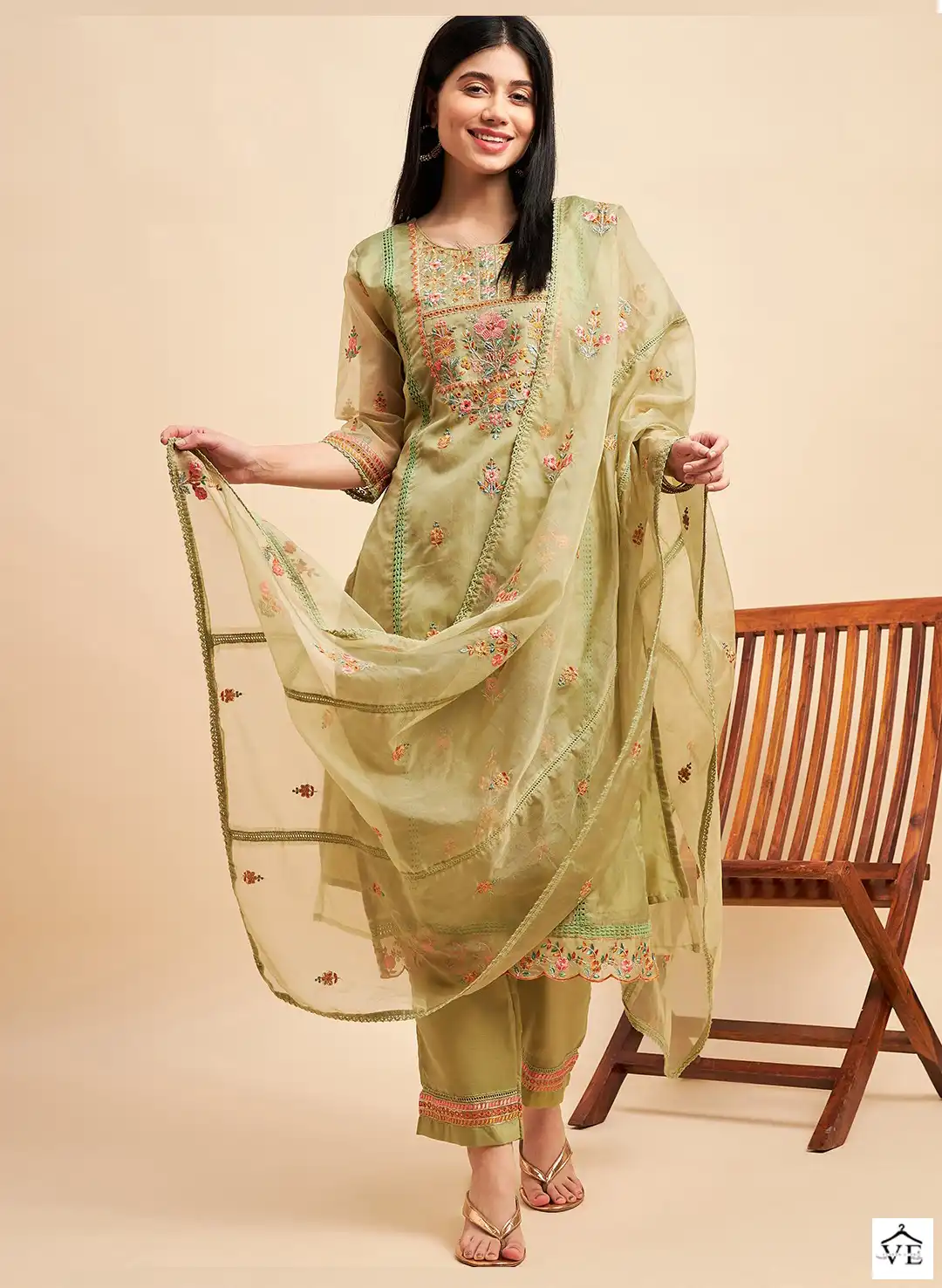 Vardan Ethnic Salimar Vol 12 Organza Wholesale Designer Readymade Salwar Suit — Wholesale Salwar Suits, MPA wholesale from Surat - Gallery Image 5