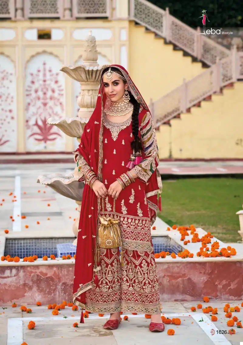 Eba Lifestyle Sangini Premium Silk Wholesale Readymade Designer Suits Catalog — Wholesale Salwar Suits, Eba Lifestyle wholesale from Surat - Gallery Image 3