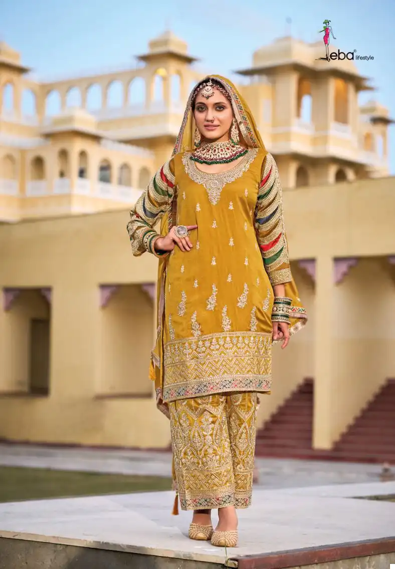 Eba Lifestyle Sangini Premium Silk Wholesale Readymade Designer Suits Catalog — Wholesale Salwar Suits, Eba Lifestyle wholesale from Surat - Gallery Image 4