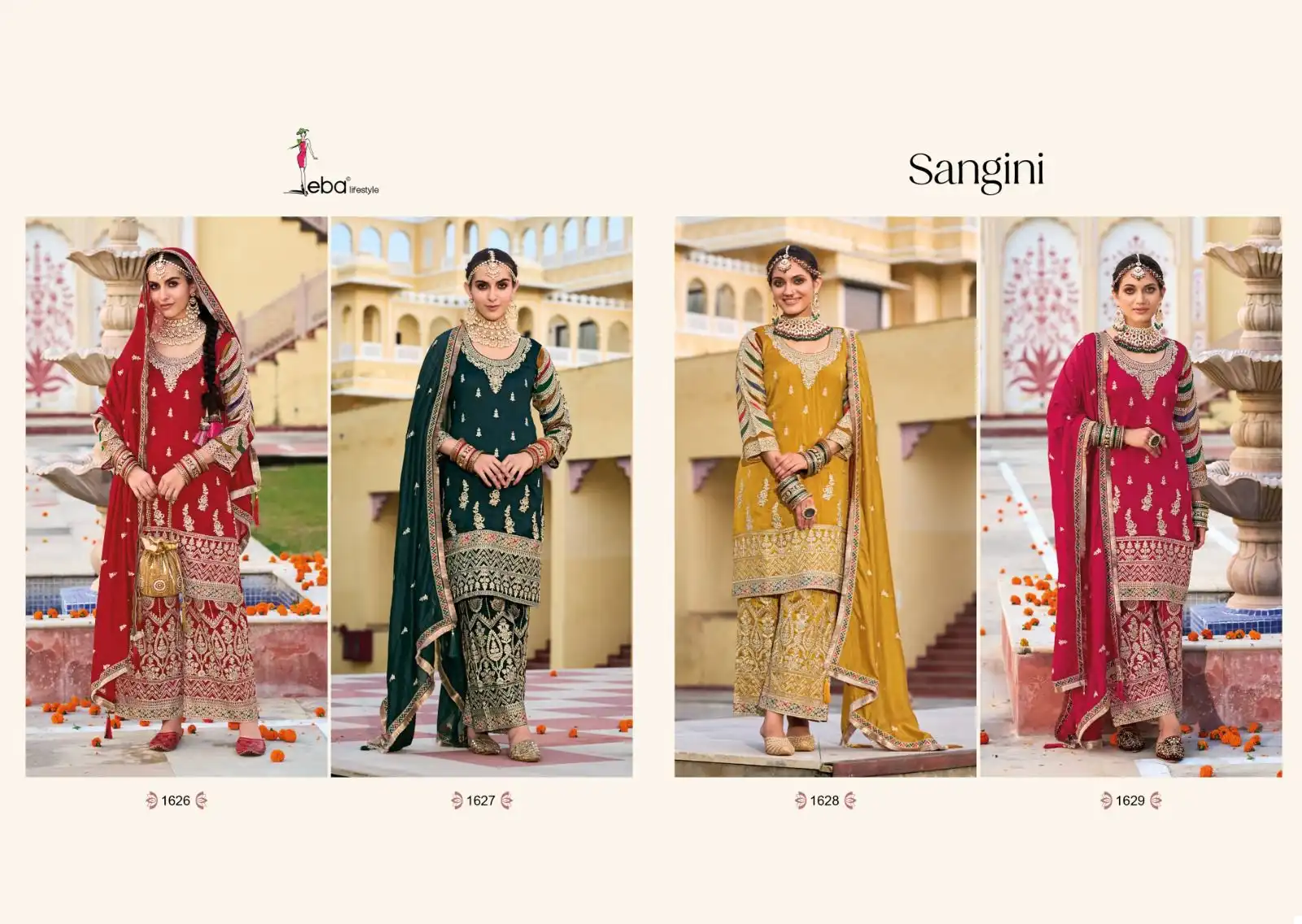 Eba Lifestyle Sangini Premium Silk Wholesale Readymade Designer Suits Catalog — Wholesale Salwar Suits, Eba Lifestyle wholesale from Surat — view 5