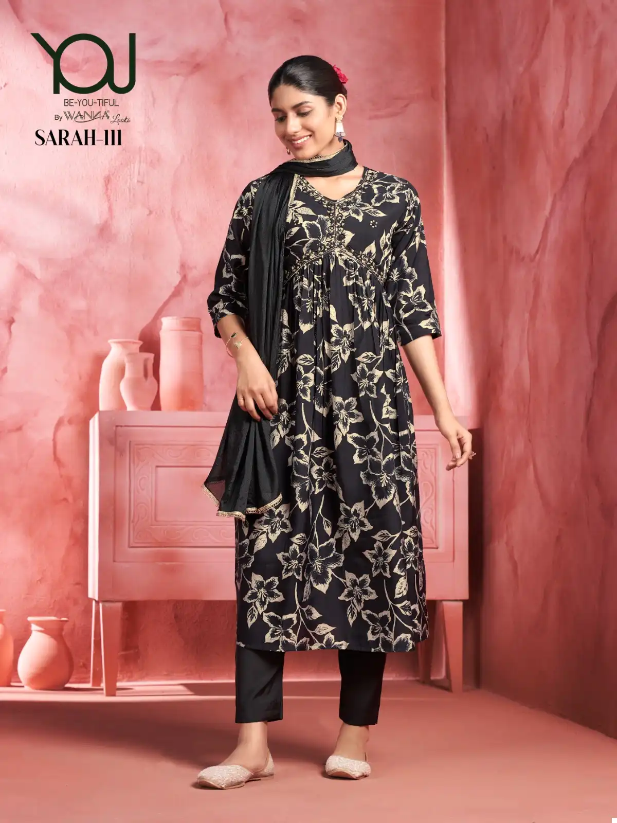 Wanna Sarah Rayon Wholesale Fancy Hand Work Alia Cut Pattern Kurti Combo Set Catalogc — Wholesale Salwar Suits, MPA wholesale from Surat - Gallery Image 7