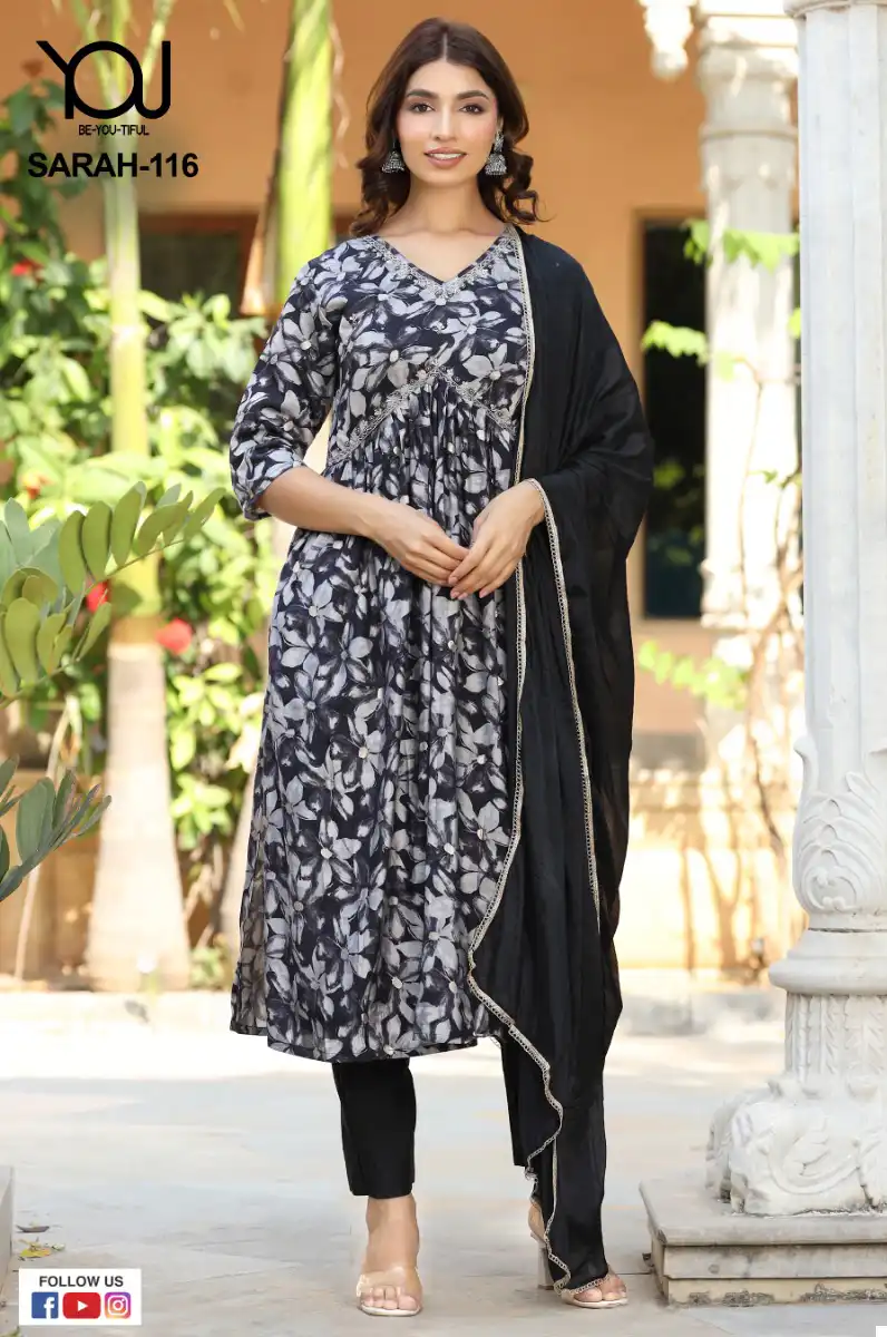 Wanna Sarah Rayon Wholesale Fancy Hand Work Alia Cut Pattern Kurti Combo Set Catalogc — Wholesale Salwar Suits, MPA wholesale from Surat - Gallery Image 10