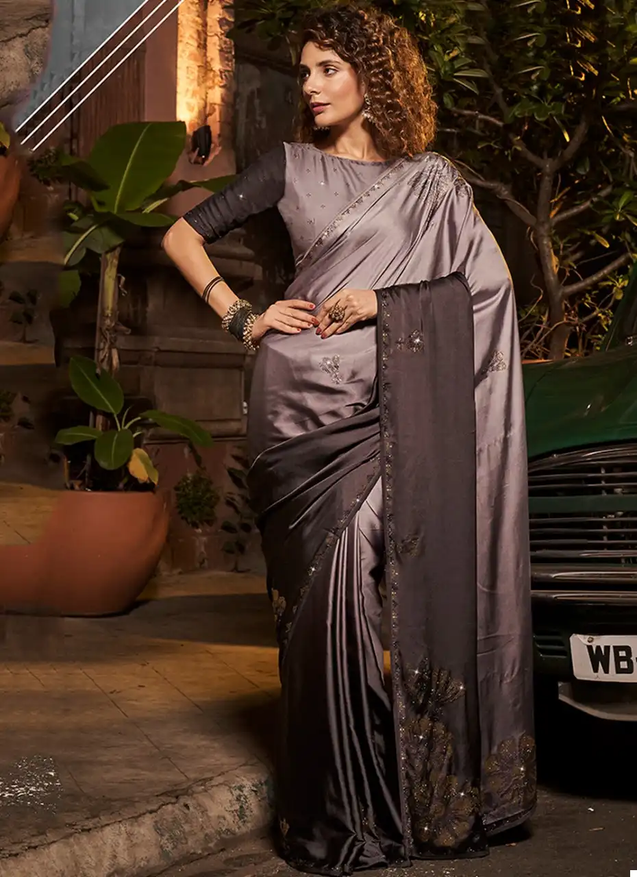KF Satin Vol 1 Satin Silk Wholesale Designer Saree Catalog — Wholesale Sarees, MPA wholesale from Surat - Gallery Image 2