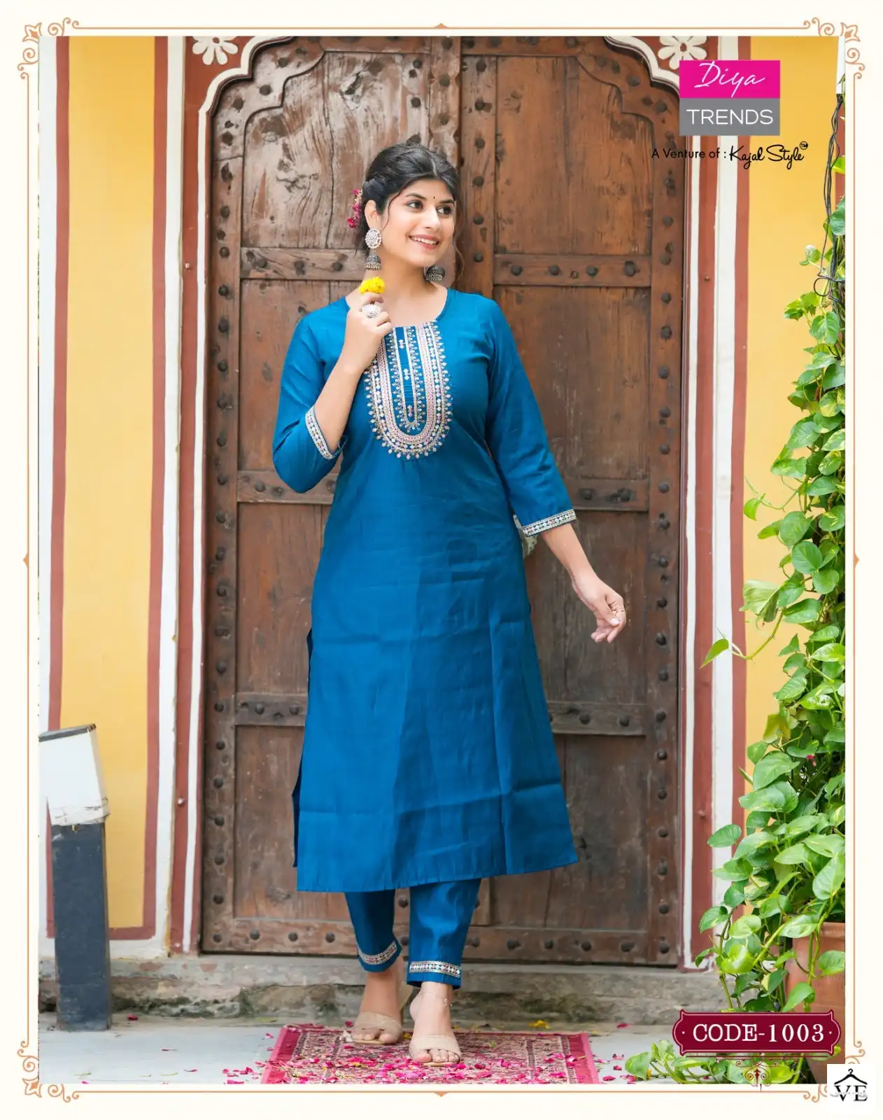 Diya Trends Satrangi Vol 1 Heavy Maslin Wholesale Fancy Kurtis Catalog — Wholesale Kurtis, Diya Trends wholesale from Surat - Gallery Image 5