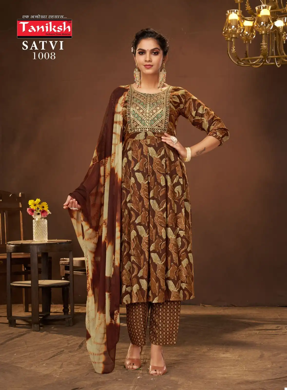 Taniksh Satvi Capsule Print Wholesale Anarkali Style Readymade Suits Catalog — Wholesale Salwar Suits, MPA wholesale from Surat - Gallery Image 3