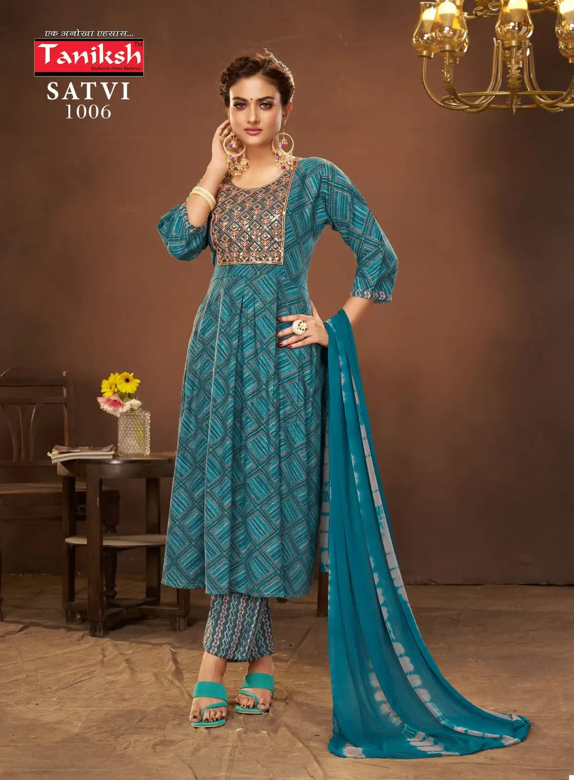 Taniksh Satvi Capsule Print Wholesale Anarkali Style Readymade Suits Catalog — Wholesale Salwar Suits, MPA wholesale from Surat - Gallery Image 5