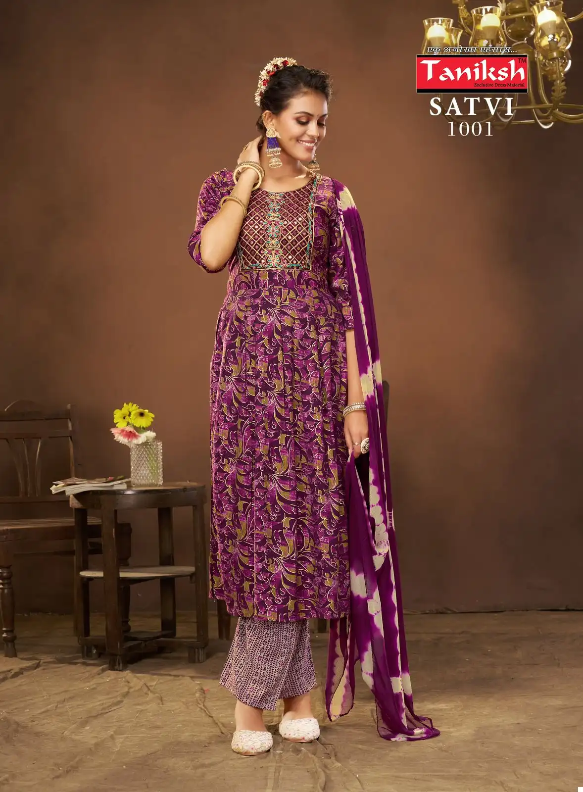 Taniksh Satvi Capsule Print Wholesale Anarkali Style Readymade Suits Catalog — Wholesale Salwar Suits, MPA wholesale from Surat - Gallery Image 6