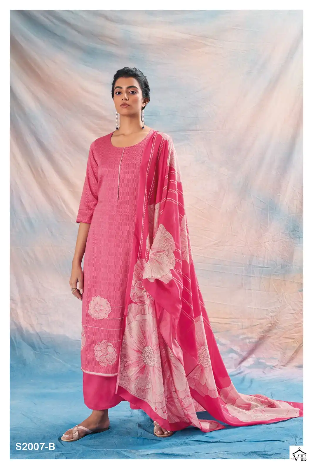 Ganga Sayla 2007 Pure Pashmina Wholesale Designer Winter Wear Salwar Suit Catalog — Wholesale Salwar Suits, Ganga wholesale from Surat - Gallery Image 4