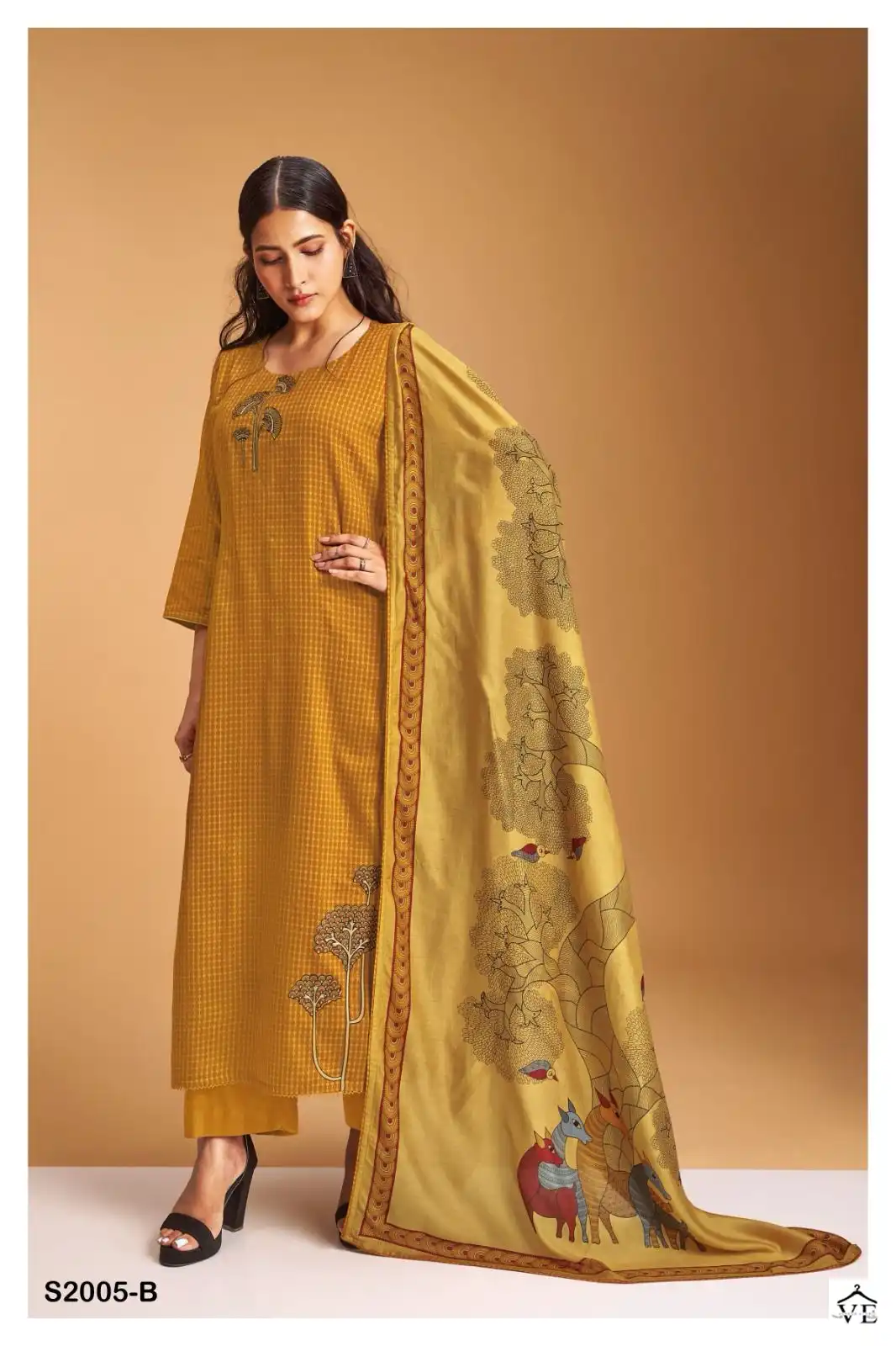 Ganga Seona 2005 Premium Pure Pashmina Wholesale Designer Winter Wear Salwar Suit Catalog — Wholesale Salwar Suits, Ganga wholesale from Surat - Gallery Image 3