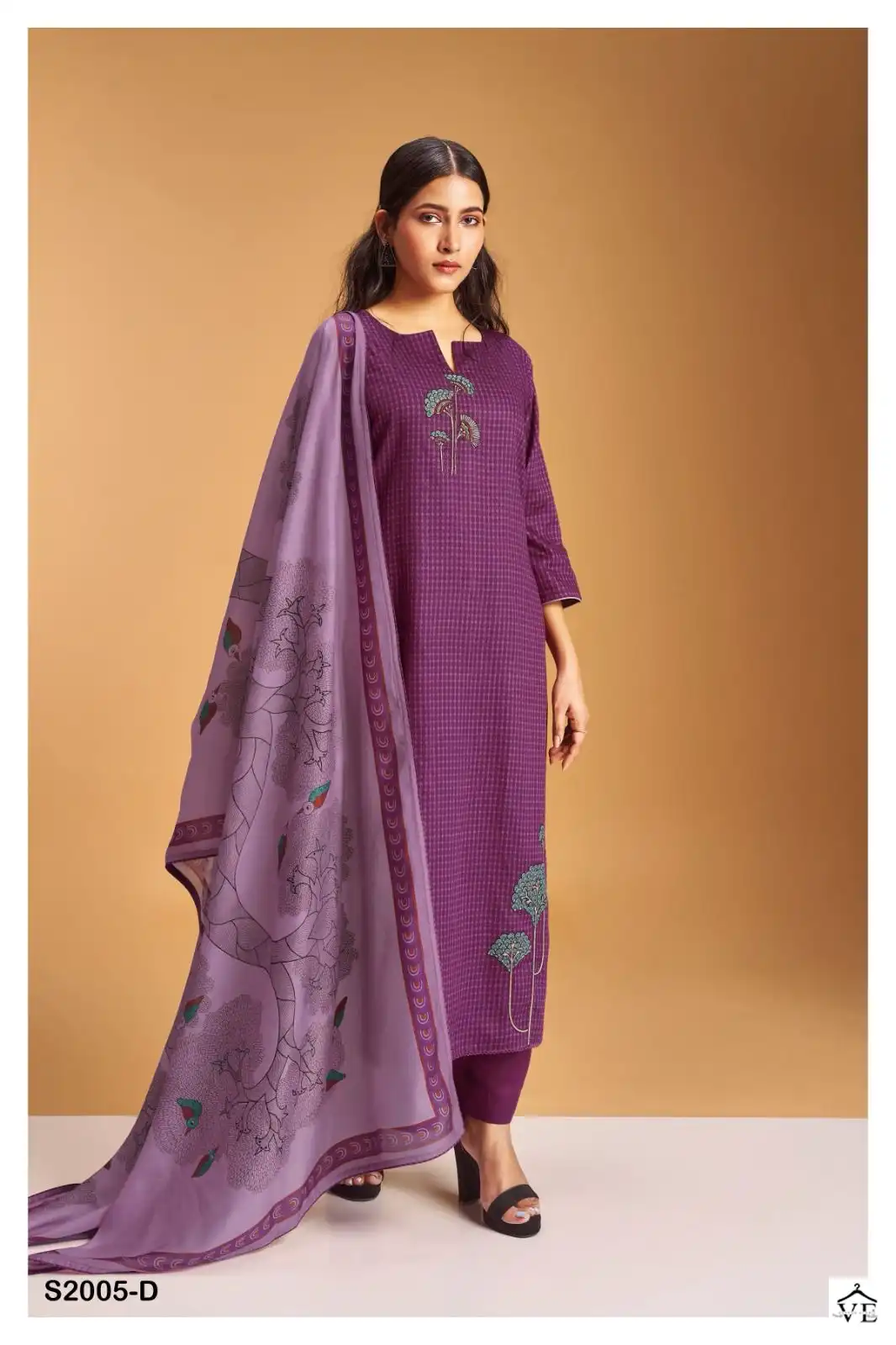 Ganga Seona 2005 Premium Pure Pashmina Wholesale Designer Winter Wear Salwar Suit Catalog — Wholesale Salwar Suits, Ganga wholesale from Surat - Gallery Image 4