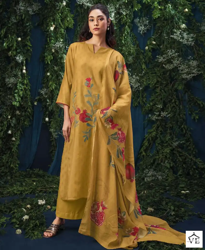 Ganga Serina 1989 Premium Wool Pashmina Wholesale Designer Winter Wear Salwar Suit Catalog — Wholesale Salwar Suits, Ganga wholesale from Surat — view 1