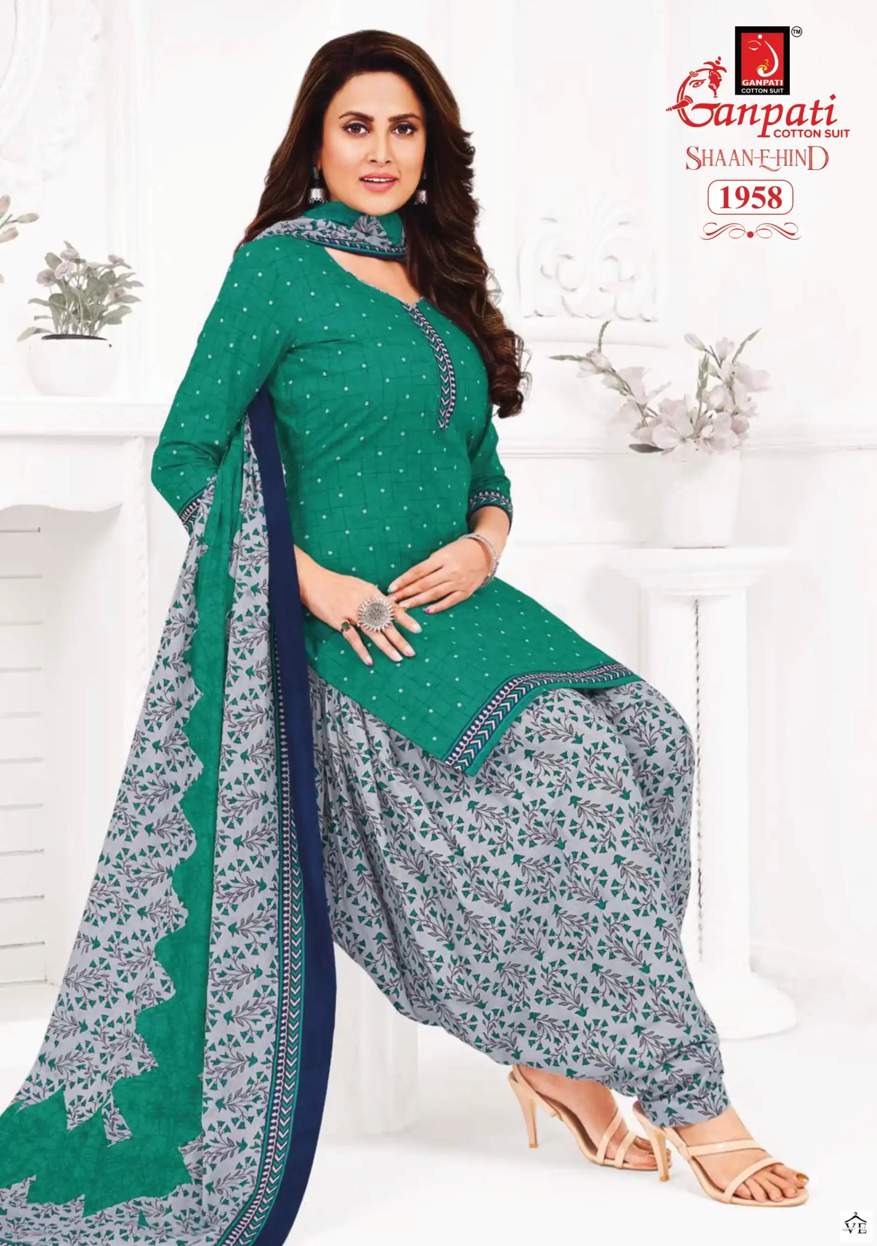 Ganpati Shaan E Hind Vol 8 Cotton Wholesale Salwar Suit Catalog — Wholesale Salwar Suits, Ganpati wholesale from Surat — view 8