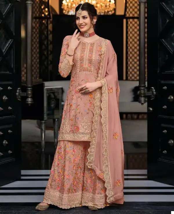 Eba Lifestyle Shagun Hit Design Chinon Wholesale Readymade Suit Catalog — Wholesale Salwar Suits, Eba Lifestyle wholesale from Surat — view 1