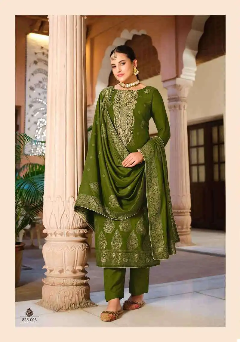 Belliza Shalimar Pashmina Jacquard Wholesale Winter Wear Salwar Suit Catalog — Wholesale Salwar Suits, Belliza Designer wholesale from Surat - Gallery Image 6