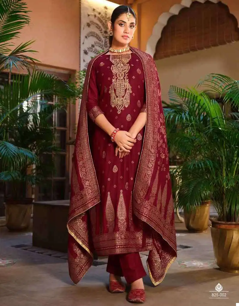 Belliza Shalimar Pashmina Jacquard Wholesale Winter Wear Salwar Suit Catalog — Wholesale Salwar Suits, Belliza Designer wholesale from Surat — view 1