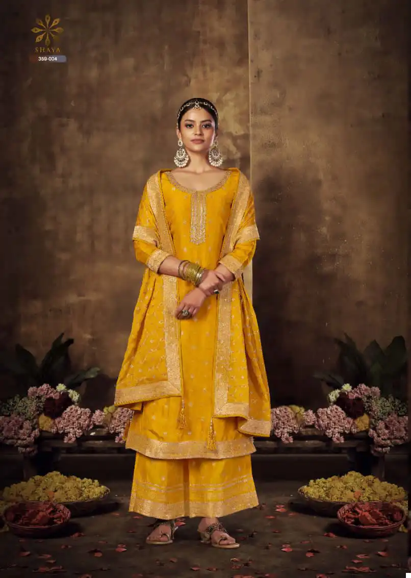 Sargam Shaya Pure Viscose Russian Jacquard Wholesale Designer Salwar Suit Catalog — Wholesale Salwar Suits, MPA wholesale from Surat — view 3