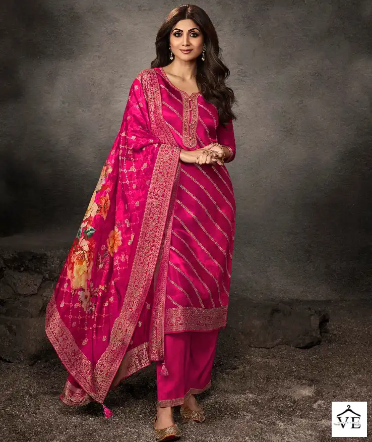 Vatsam Shilpa Vol 11 Jacquard Wholesale Heavy Embroidery Designer Readymade Salwar Suit Catalog — Wholesale Salwar Suits, MPA wholesale from Surat — view 1