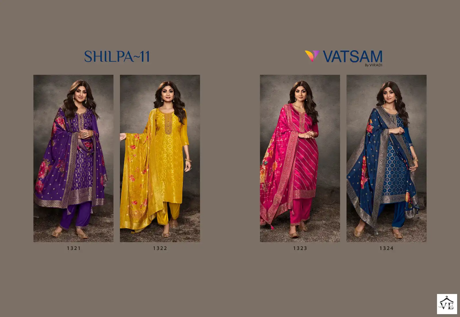 Vatsam Shilpa Vol 11 Jacquard Wholesale Heavy Embroidery Designer Readymade Salwar Suit Catalog — Wholesale Salwar Suits, MPA wholesale from Surat — view 5