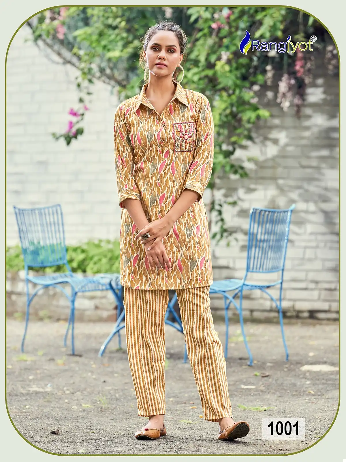 Rangjyot Shimoni Vol 1 Fancy Wholesale Hand Works Fancy Top With Pant Cord Set Catalog — Wholesale Kurtis, MPA wholesale from Surat - Gallery Image 2