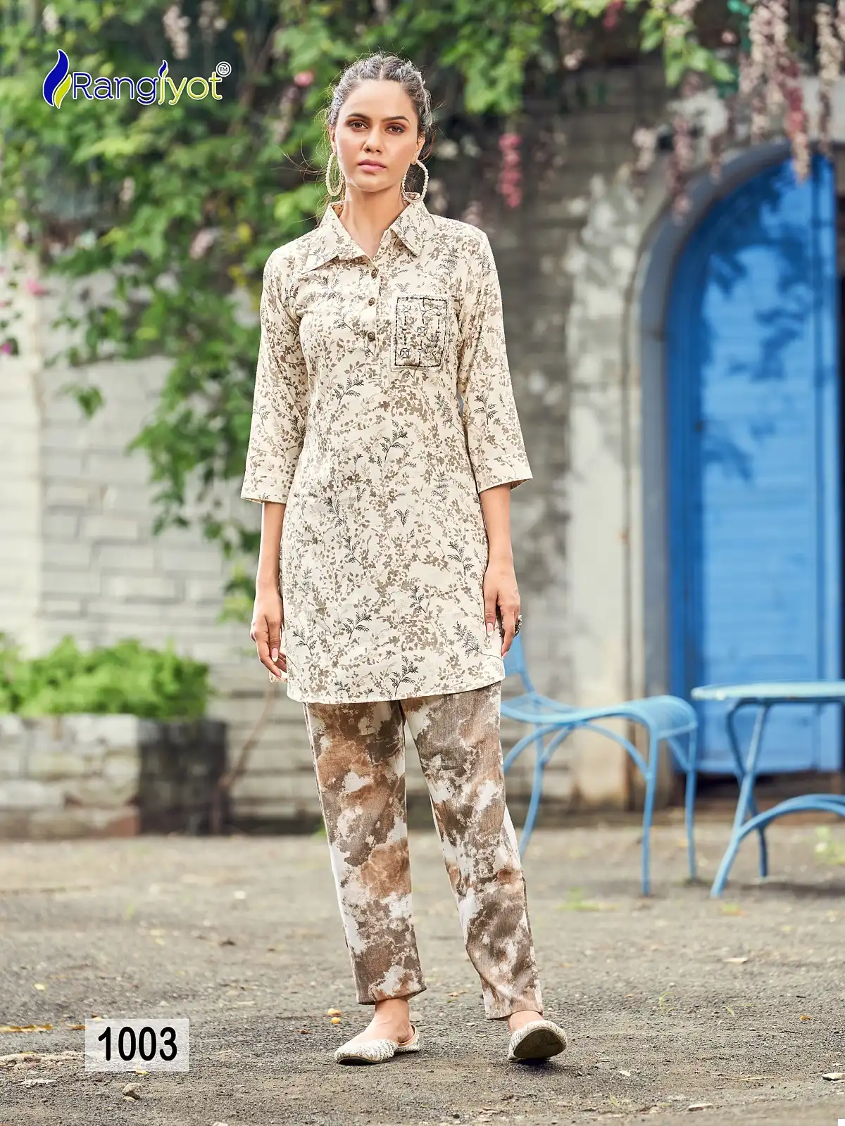 Rangjyot Shimoni Vol 1 Fancy Wholesale Hand Works Fancy Top With Pant Cord Set Catalog — Wholesale Kurtis, MPA wholesale from Surat - Gallery Image 4