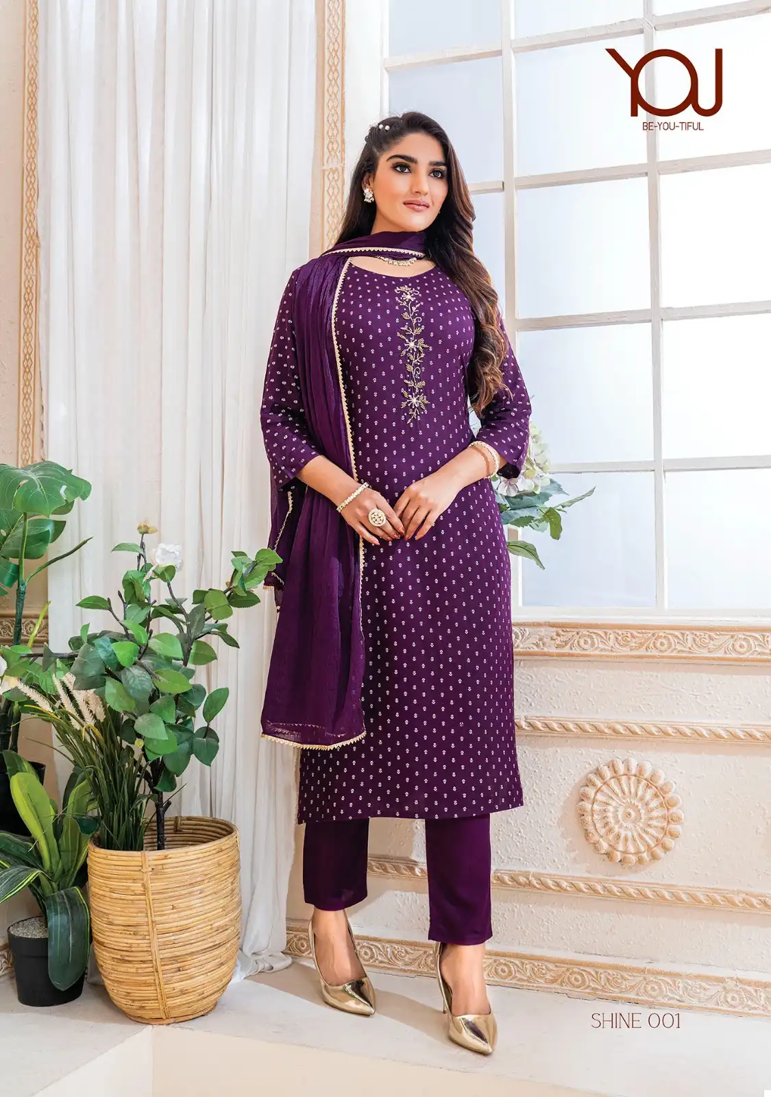 Wanna Shine Rayon Wholesale Readymade Salwar Suit Catalog — Wholesale Salwar Suits, MPA wholesale from Surat - Gallery Image 2
