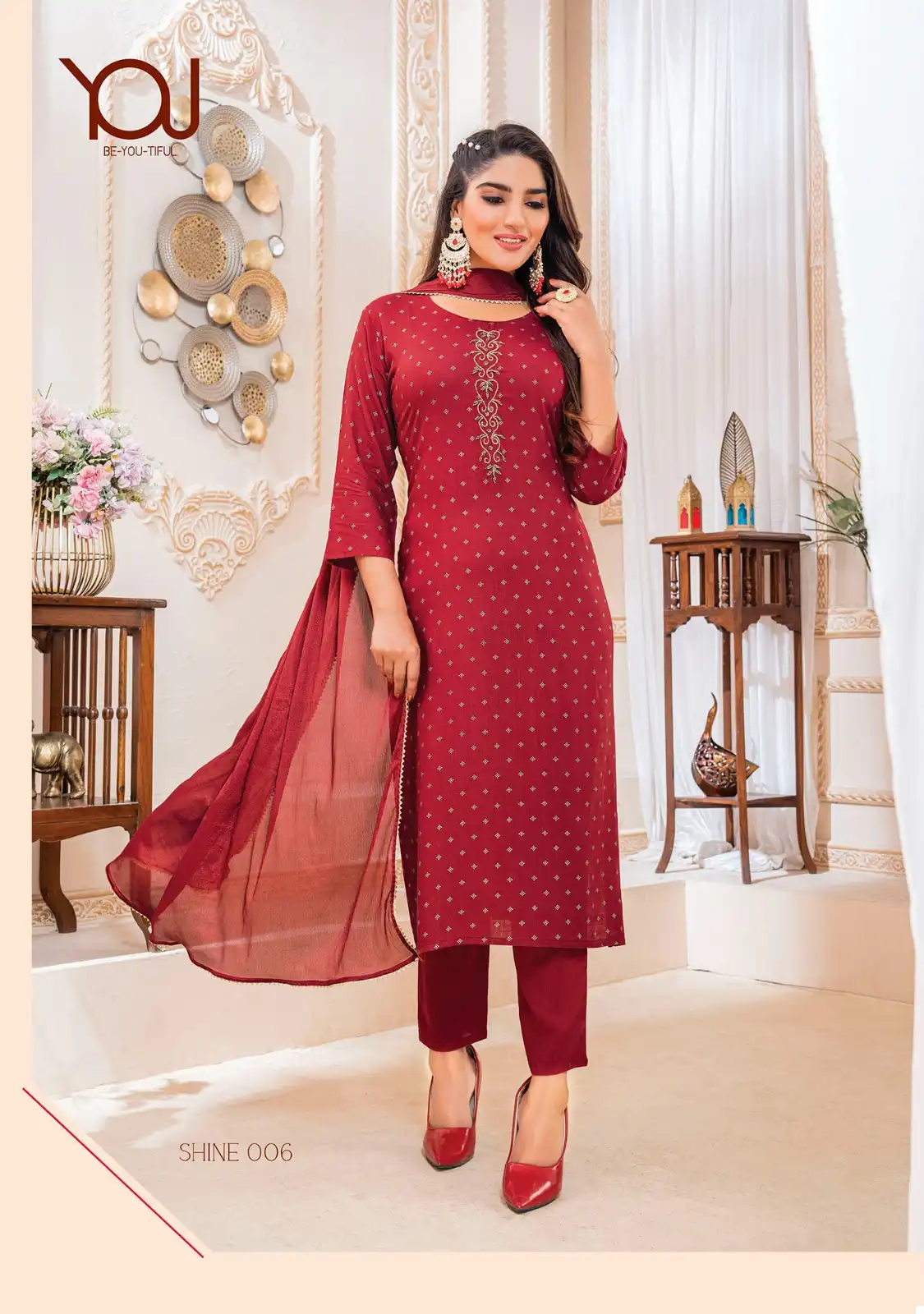 Wanna Shine Rayon Wholesale Readymade Salwar Suit Catalog — Wholesale Salwar Suits, MPA wholesale from Surat - Gallery Image 6