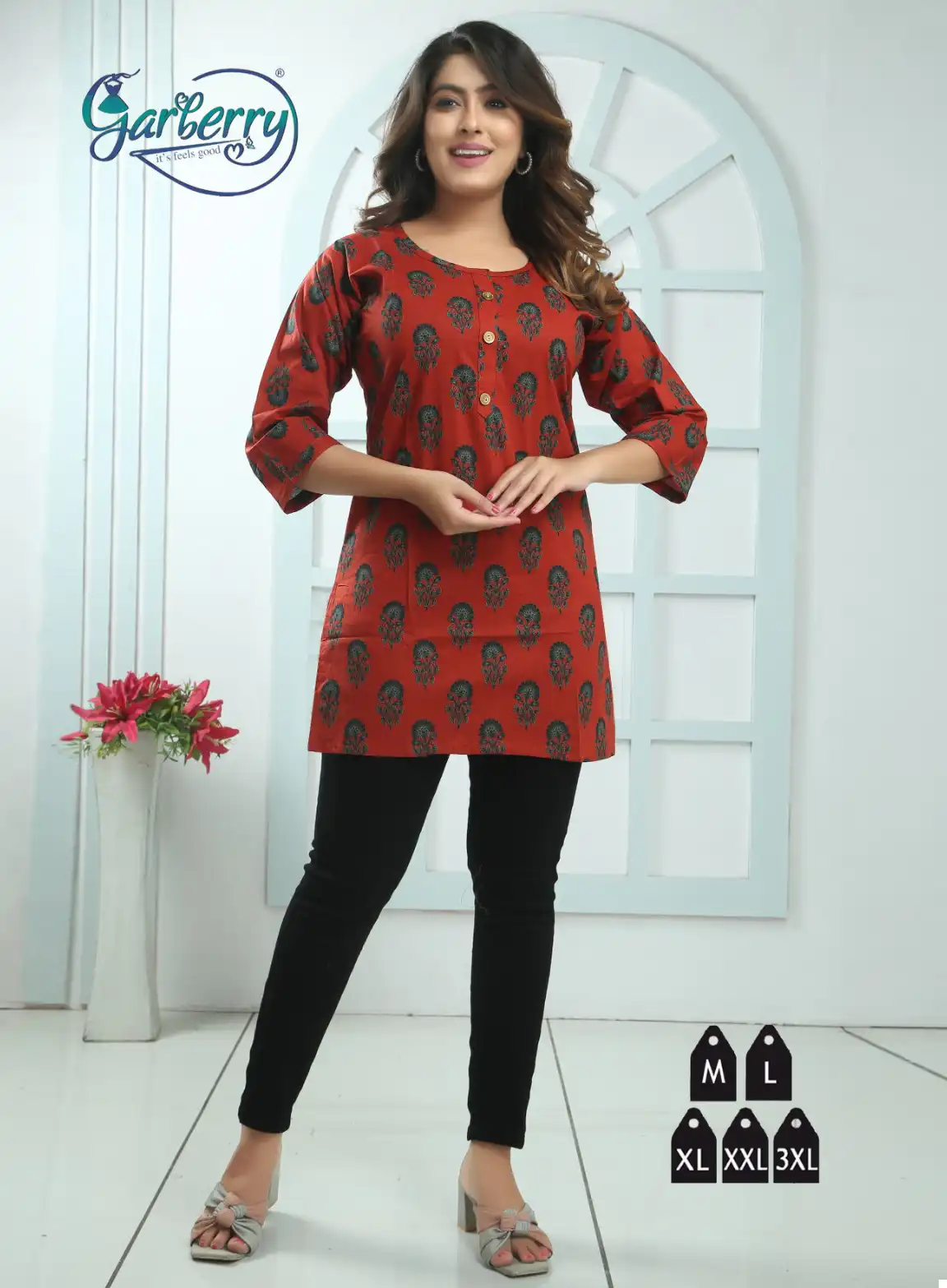 Gardberry Navi Cotton Wholesale Short Kurtis Catalog — Wholesale Kurtis, MPA wholesale from Surat — view 1