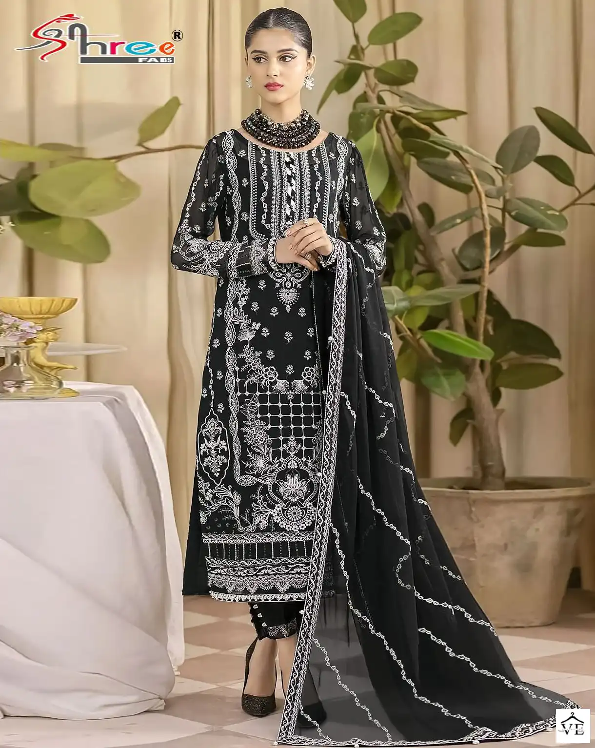 Shree Fabs K 1871 Faux Georgette Wholesale Designer Pakistani Salwar Suit — Wholesale Salwar Suits, Shree Fabs wholesale from Surat — view 1