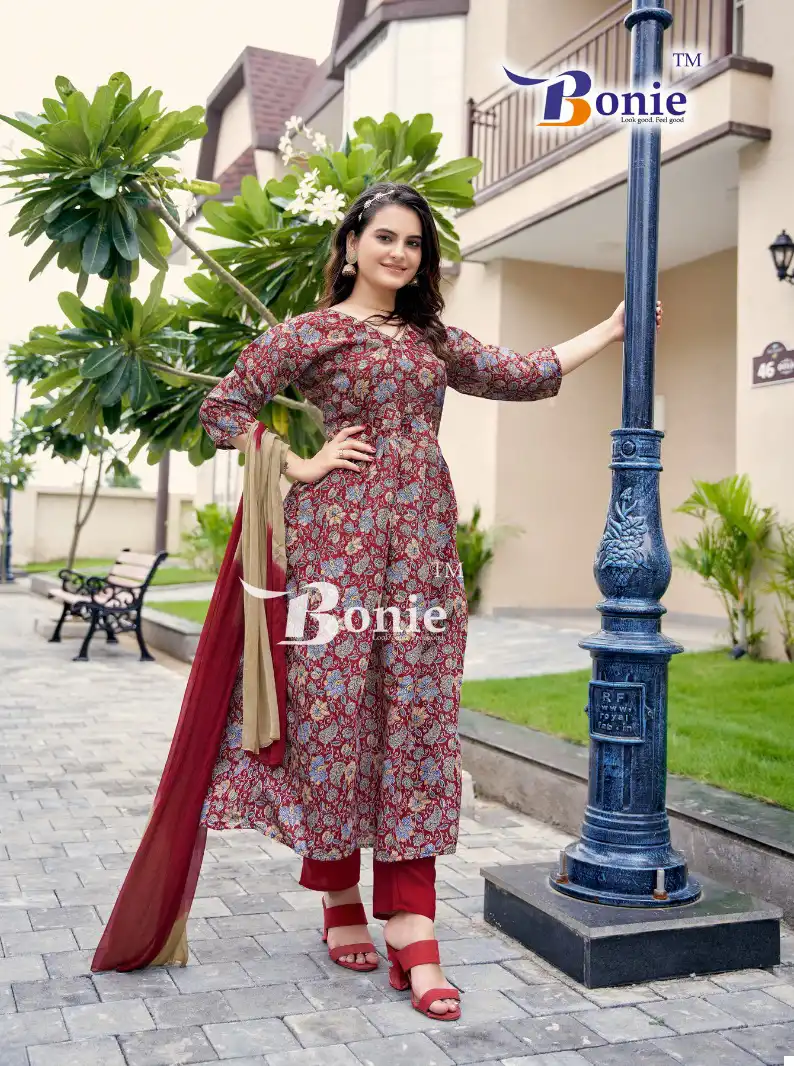 Bonie Shreya Vol 2 Heavy Chanderi Wholesale Readymade Suits Catalog — Wholesale Salwar Suits, bonie wholesale from Surat - Gallery Image 2