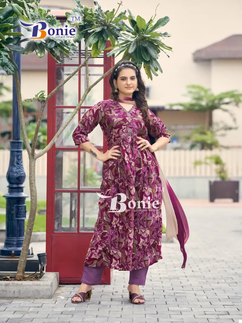 Bonie Shreya Vol 2 Heavy Chanderi Wholesale Readymade Suits Catalog — Wholesale Salwar Suits, bonie wholesale from Surat - Gallery Image 4