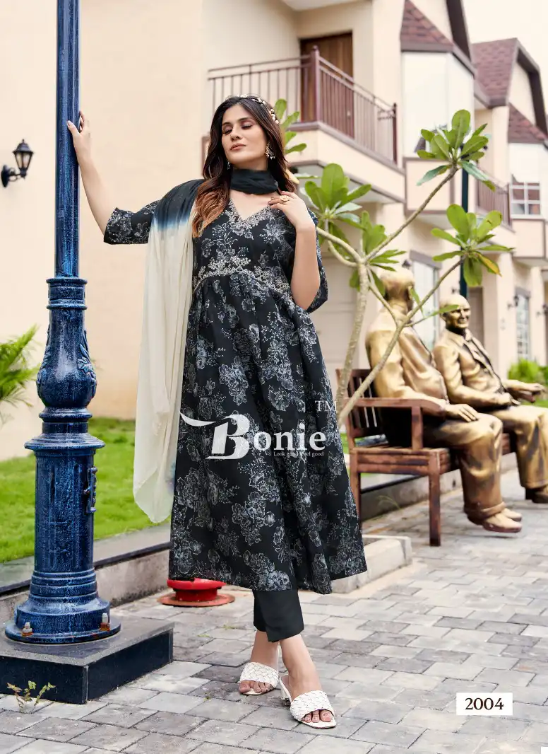 Bonie Shreya Vol 2 Heavy Chanderi Wholesale Readymade Suits Catalog — Wholesale Salwar Suits, bonie wholesale from Surat - Gallery Image 5