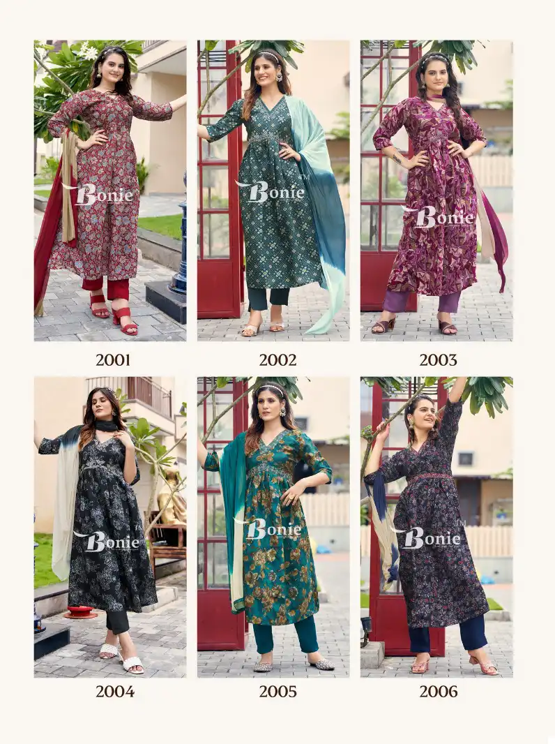 Bonie Shreya Vol 2 Heavy Chanderi Wholesale Readymade Suits Catalog — Wholesale Salwar Suits, bonie wholesale from Surat — view 7