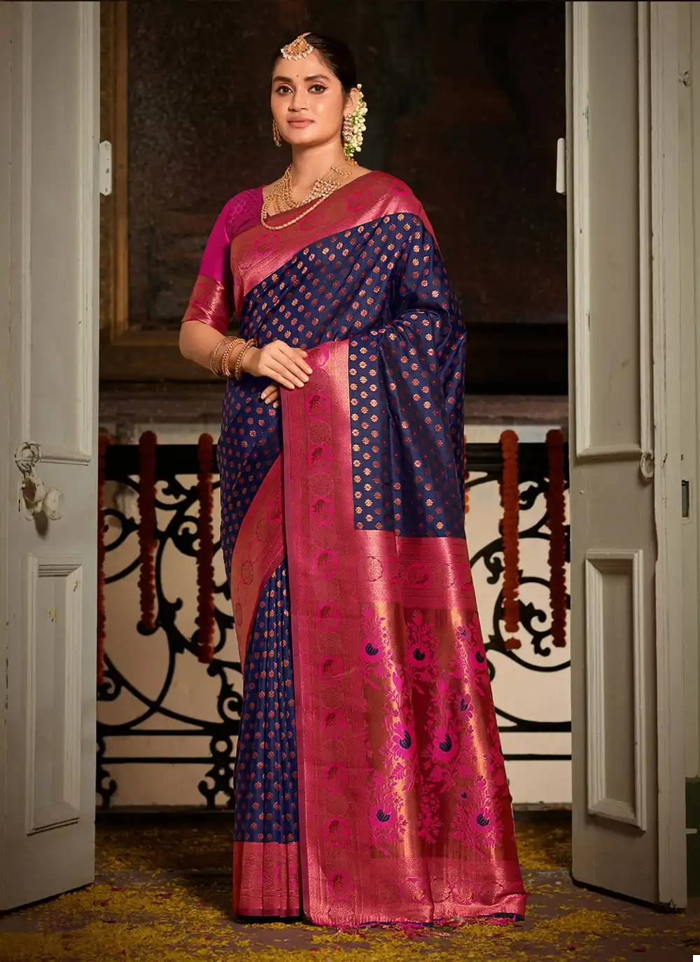 Sangam Shringaar Banarasi Silk Wholesale Saree Catalog — Wholesale Sarees, MPA wholesale from Surat - Gallery Image 6