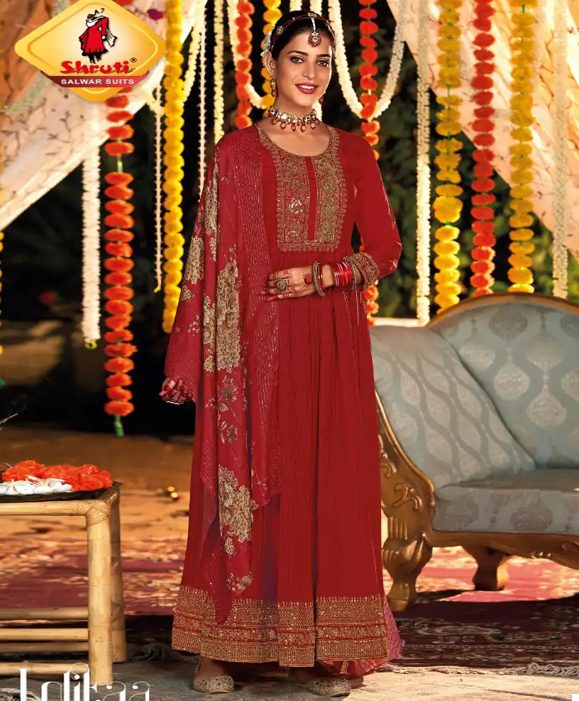 Shruti Shringar Vol 2 Viscose Wholesale Designer Readymade Festive Wear Salwar Suit Catalog — Wholesale Salwar Suits, MPA wholesale from Surat — view 1
