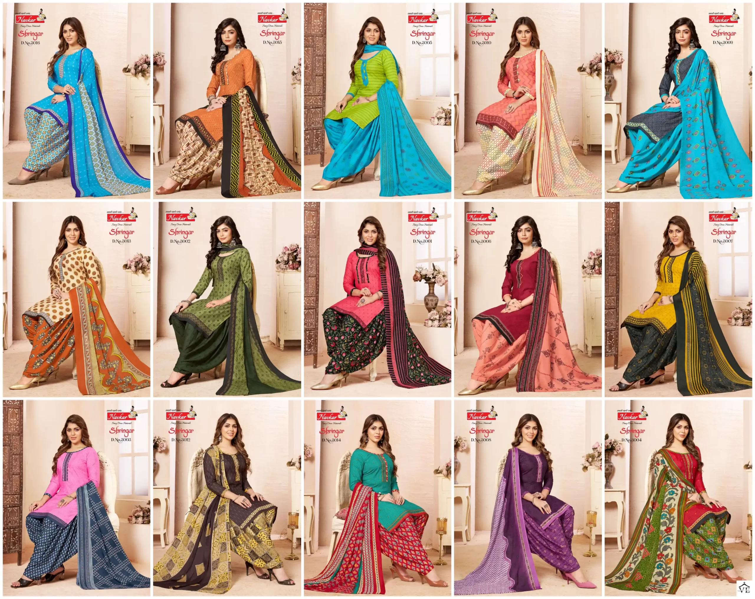 Navkar Shringar Vol 3 Cotton Wholesale Readymade Patiyala Salwar Suit Catalog - 15 Pcs Set — Wholesale Salwar Suits, MPA wholesale from Surat — view 16
