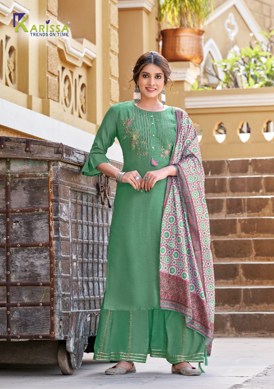 Karissa Shrivalli Premium Dola Silk Wholesale Readymade Suits Catalog — Wholesale Salwar Suits, Karissa wholesale from Surat - Gallery Image 3