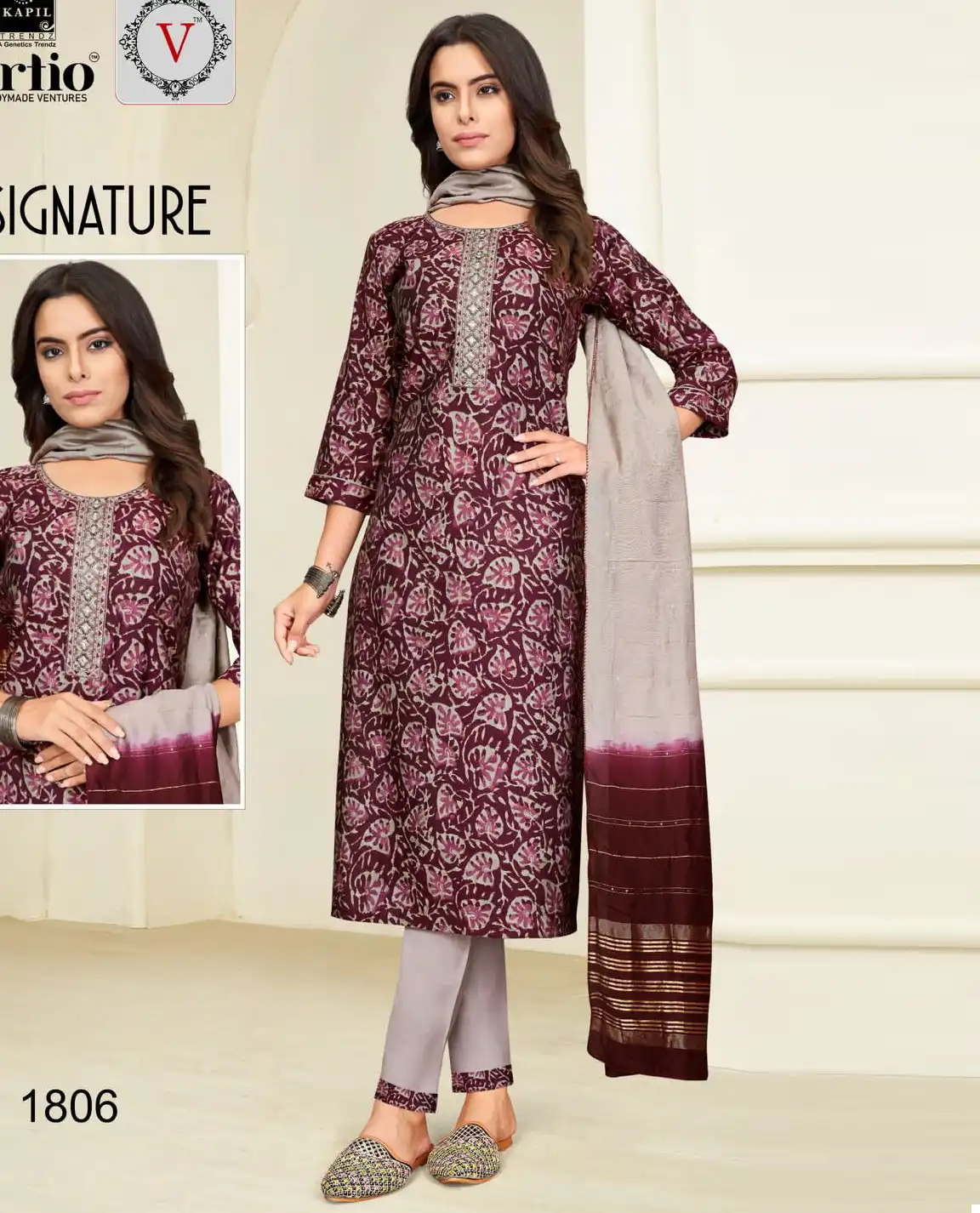 Kapil Trendz Signature Modal Print Wholesale Readymade Salwar Suit Catalog — Wholesale Salwar Suits, MPA wholesale from Surat — view 1