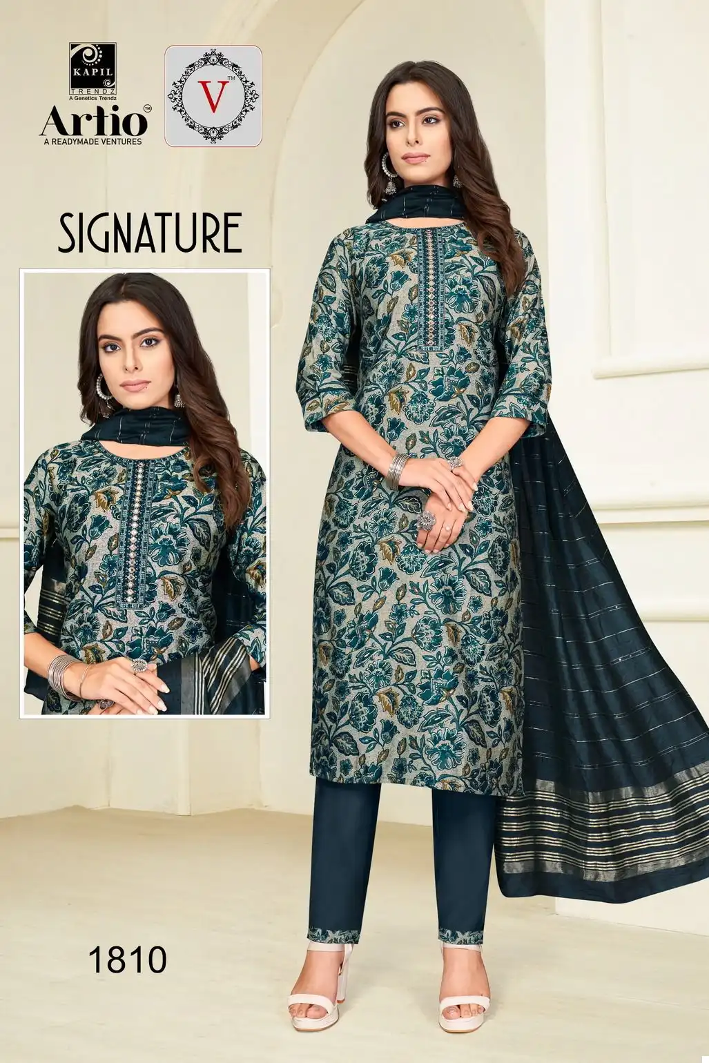 Kapil Trendz Signature Modal Print Wholesale Readymade Salwar Suit Catalog — Wholesale Salwar Suits, MPA wholesale from Surat - Gallery Image 11