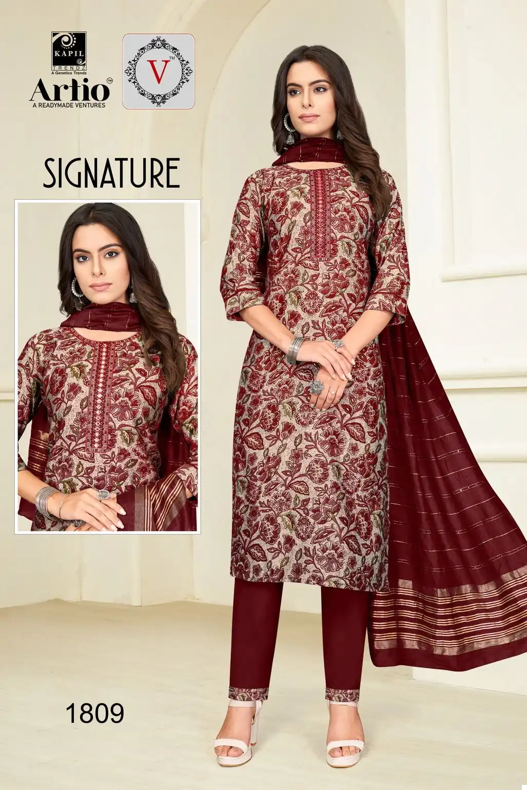Kapil Trendz Signature Modal Print Wholesale Readymade Salwar Suit Catalog — Wholesale Salwar Suits, MPA wholesale from Surat - Gallery Image 12