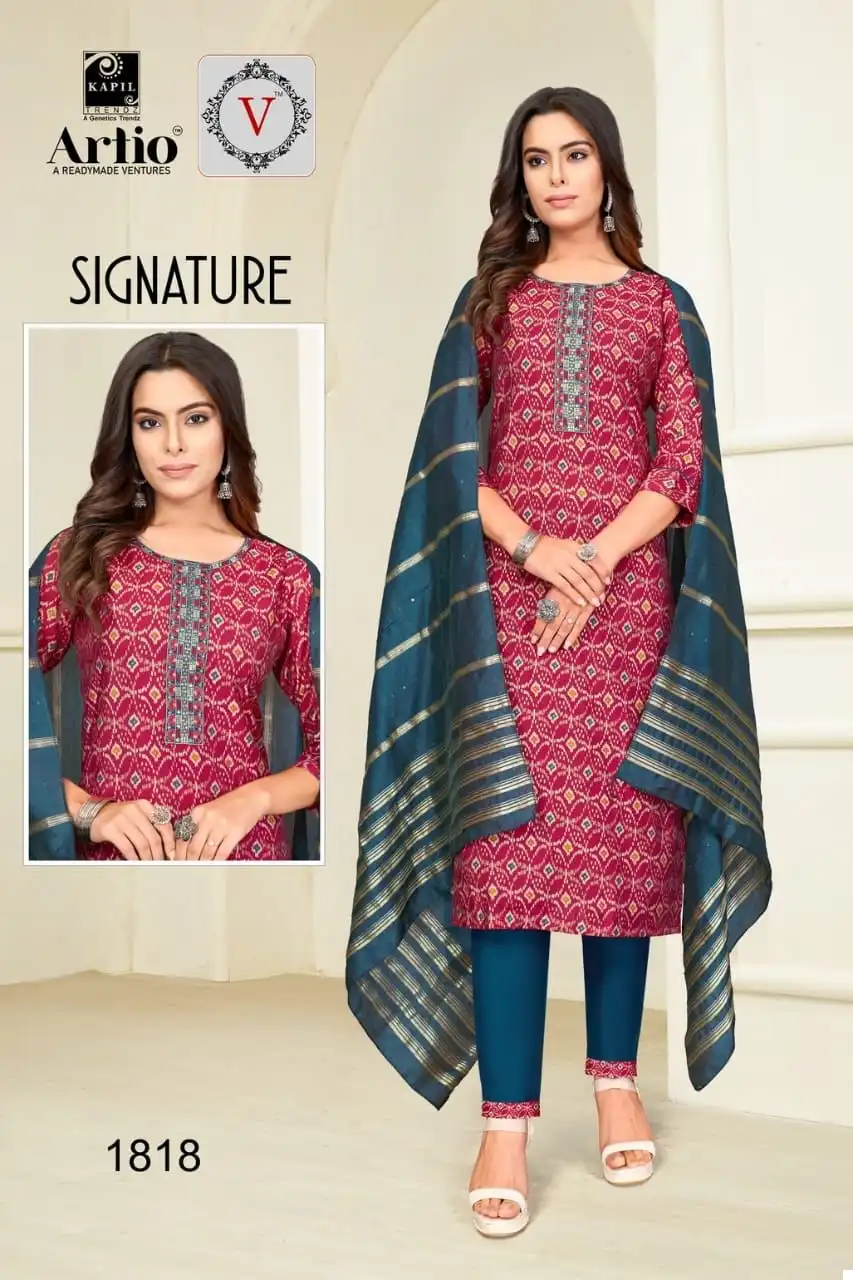 Kapil Trendz Signature Modal Print Wholesale Readymade Salwar Suit Catalog — Wholesale Salwar Suits, MPA wholesale from Surat - Gallery Image 16
