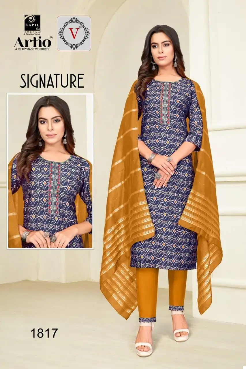 Kapil Trendz Signature Modal Print Wholesale Readymade Salwar Suit Catalog — Wholesale Salwar Suits, MPA wholesale from Surat — view 18