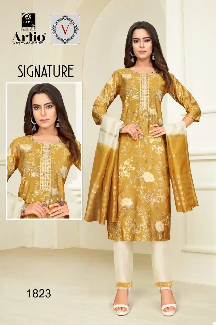 Kapil Trendz Signature Modal Print Wholesale Readymade Salwar Suit Catalog — Wholesale Salwar Suits, MPA wholesale from Surat - Gallery Image 6
