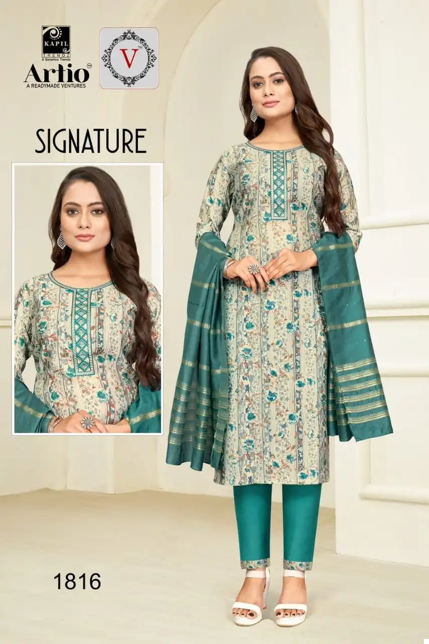 Kapil Trendz Signature Modal Print Wholesale Readymade Salwar Suit Catalog — Wholesale Salwar Suits, MPA wholesale from Surat - Gallery Image 7