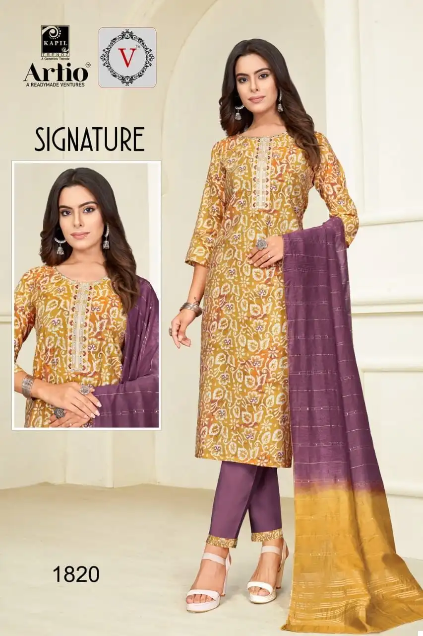 Kapil Trendz Signature Modal Print Wholesale Readymade Salwar Suit Catalog — Wholesale Salwar Suits, MPA wholesale from Surat - Gallery Image 8